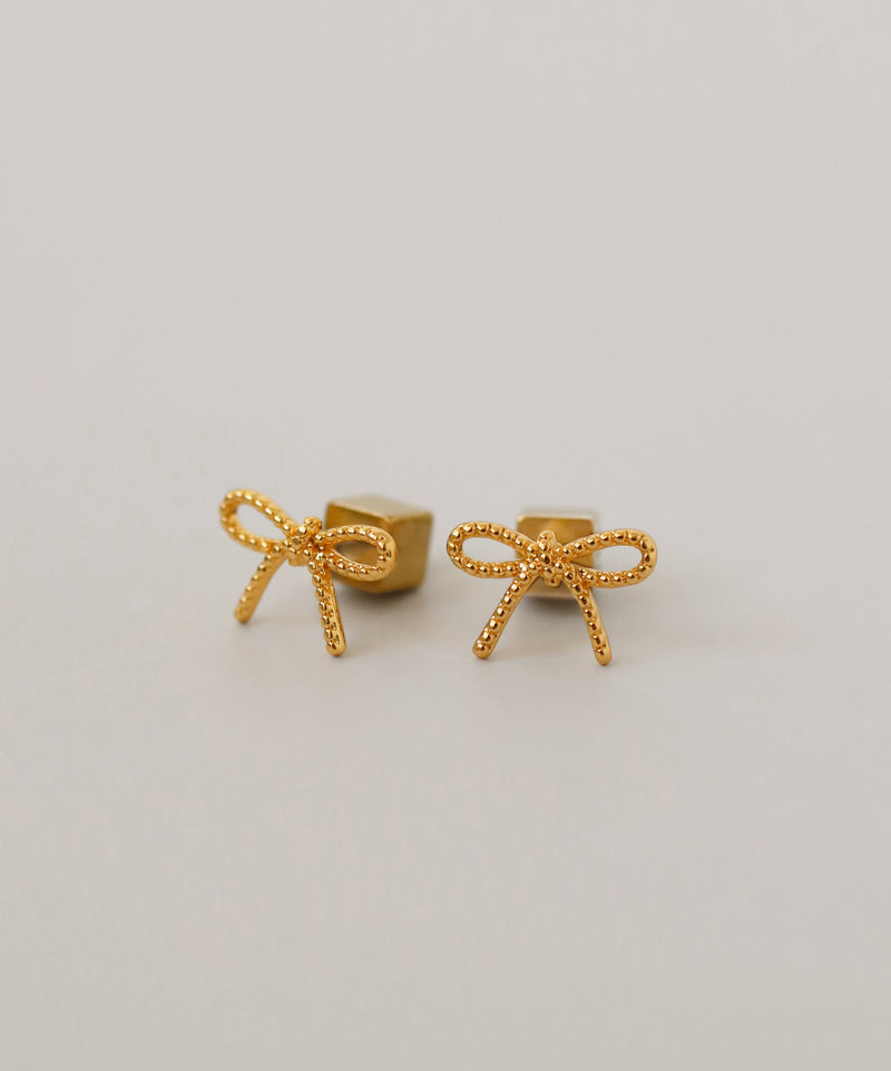 メタルリボンピアス[Ownideal]