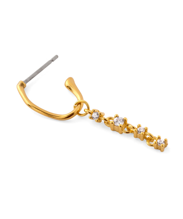 アシメビジュー2WAYフープピアス[Sheerchic]