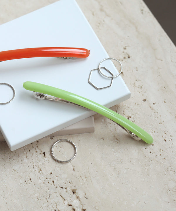 フランス製シンプルラインバレッタ