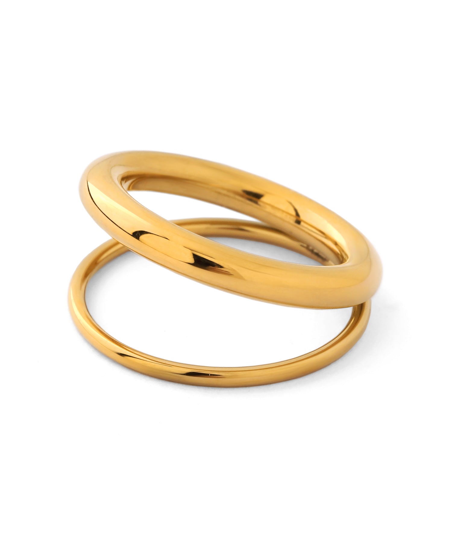 ANEMONE】【ステンレス】ダブルラインメタルリング｜アネモネ