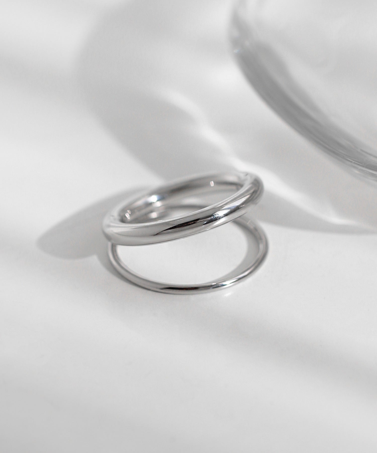 ANEMONE】【ステンレス】ダブルラインメタルリング｜アネモネ