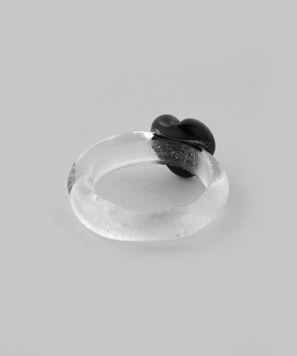Heart Point Glass Ring