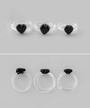 Heart Point Glass Ring