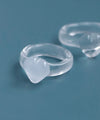 Heart Point Glass Ring