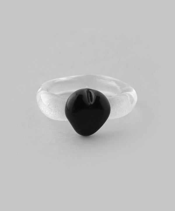 ANEMONE】ハートポイントガラスリング｜アネモネ・シエナロゼ