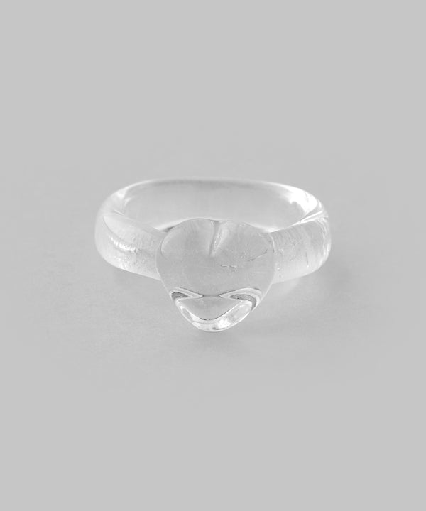 Heart Point Glass Ring