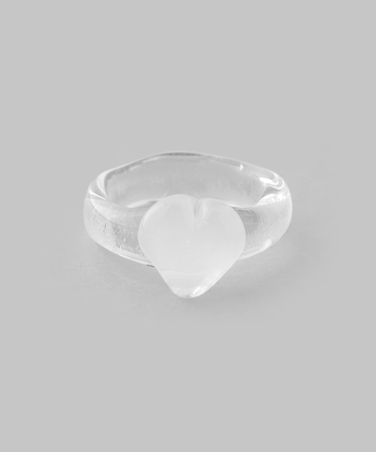 ANEMONE】ハートポイントガラスリング｜アネモネ・シエナロゼ