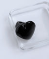 ボリュームハートガラスリング