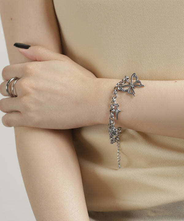 [Stainless Steel] Mixed Charm Bracelet