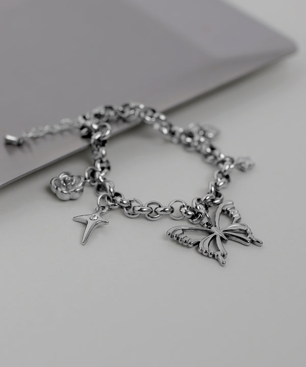 [Stainless Steel] Mixed Charm Bracelet