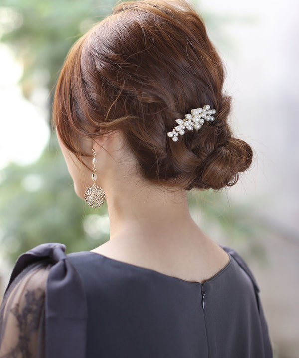 Small arch pearl comb