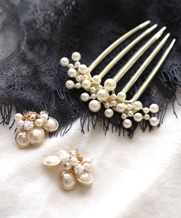 Small arch pearl comb