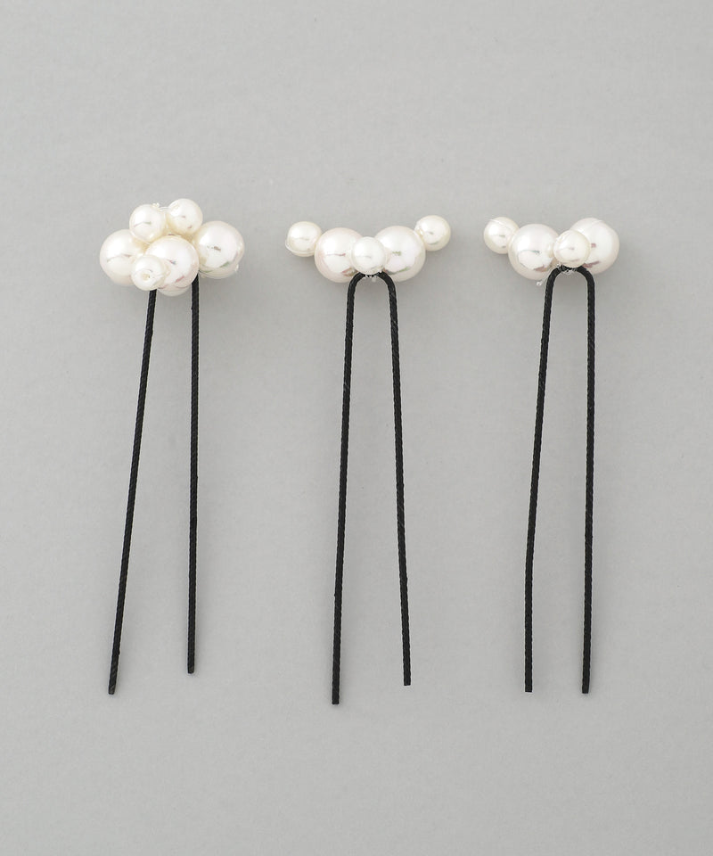 Pearl U-pins (set of 3)