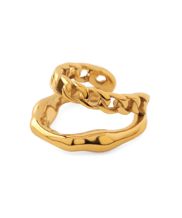 チェーンデザインイヤーカフ[ステンレス][Ownideal]