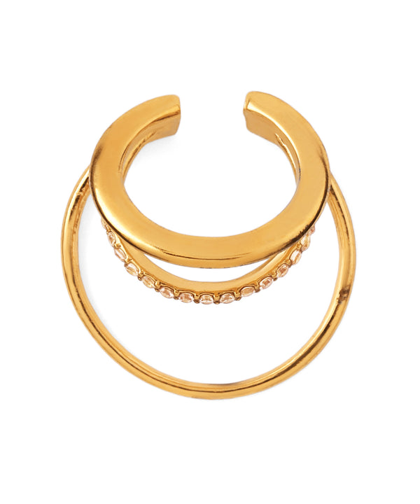 ビジューラインイヤーカフ[ステンレス][Sheerchic]