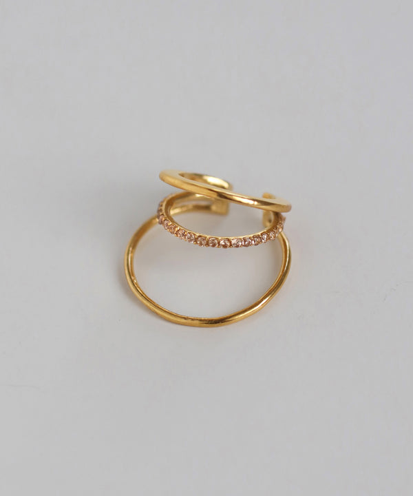 ビジューラインイヤーカフ[ステンレス][Sheerchic]