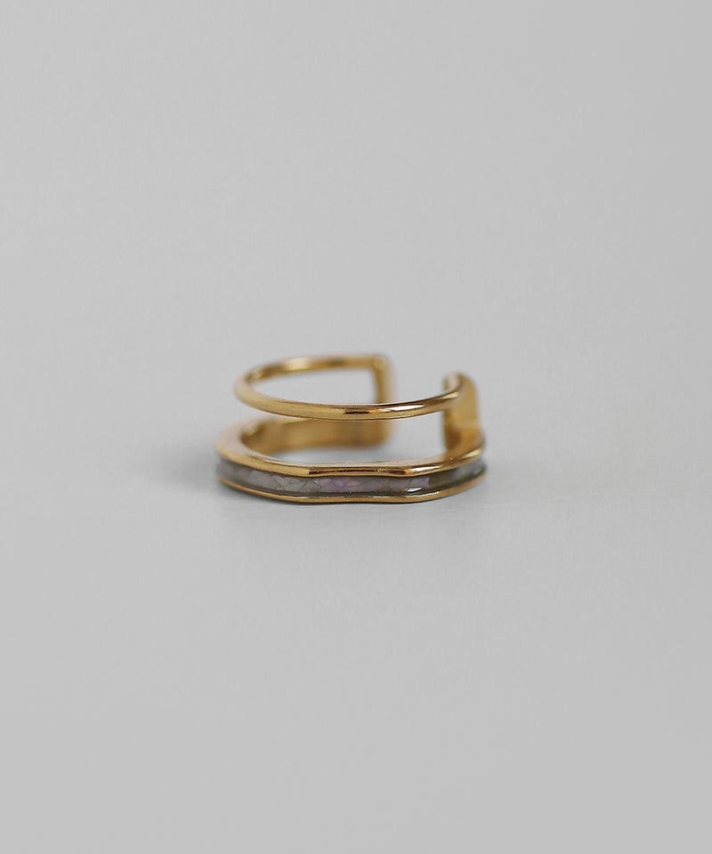 シェルイヤーカフ[ステンレス][Sheerchic]