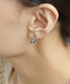 【Stainless Steel】Jeweled Push-In Earrings