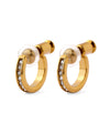【Stainless Steel】Jeweled Push-In Earrings