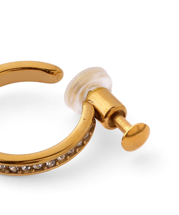 [Stainless Steel] Bijou Push-In Earrings