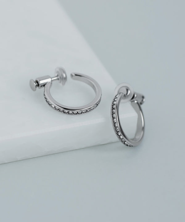 [Stainless Steel] Bijou Push-In Earrings
