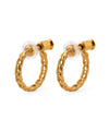 [Stainless Steel] Chain Design Push-in Earrings