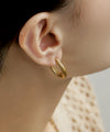 [Stainless Steel] Design Push Earrings