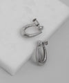 [Stainless Steel] Design Push Earrings