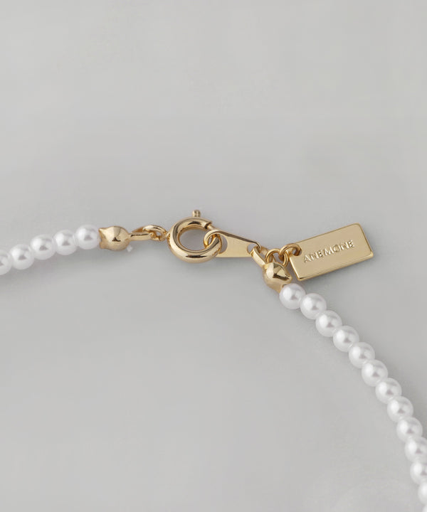 パールショートネックレス[3mm]