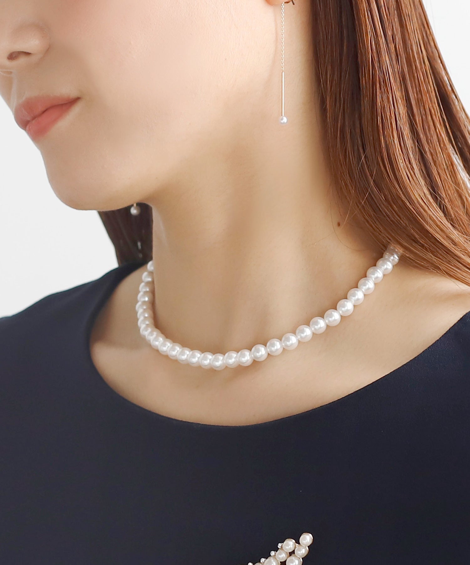 ANEMONE】パールショートネックレス[7mm]｜アネモネ・シエナロゼ