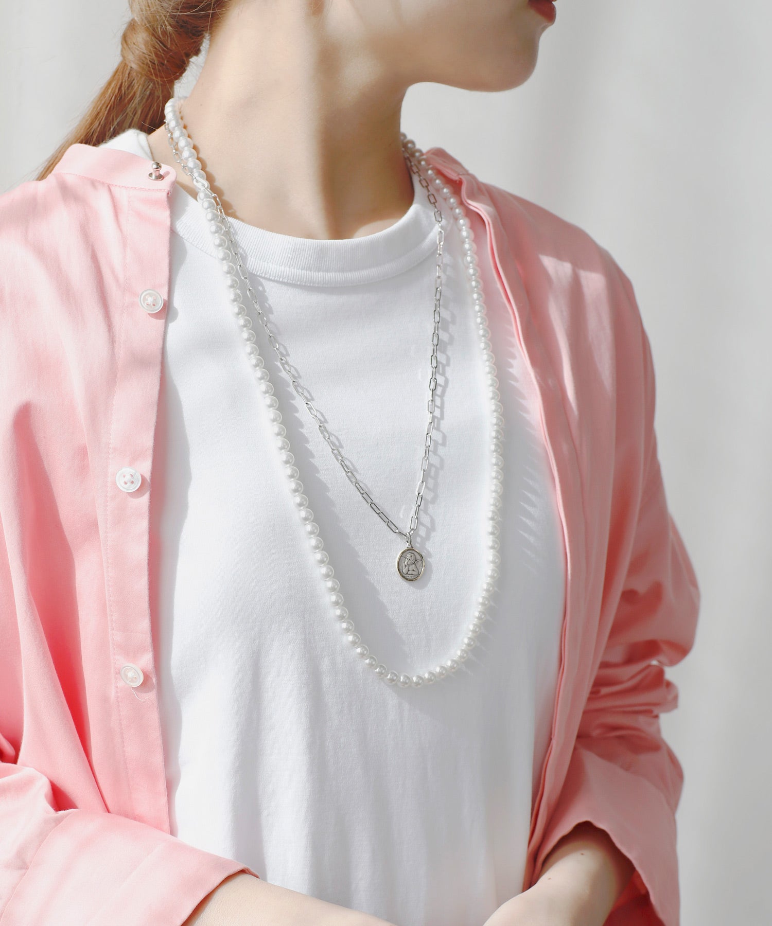 ANEMONE】パールロングネックレス[7mm]｜アネモネ・シエナロゼ