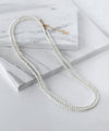 Pearl long necklace [4mm]