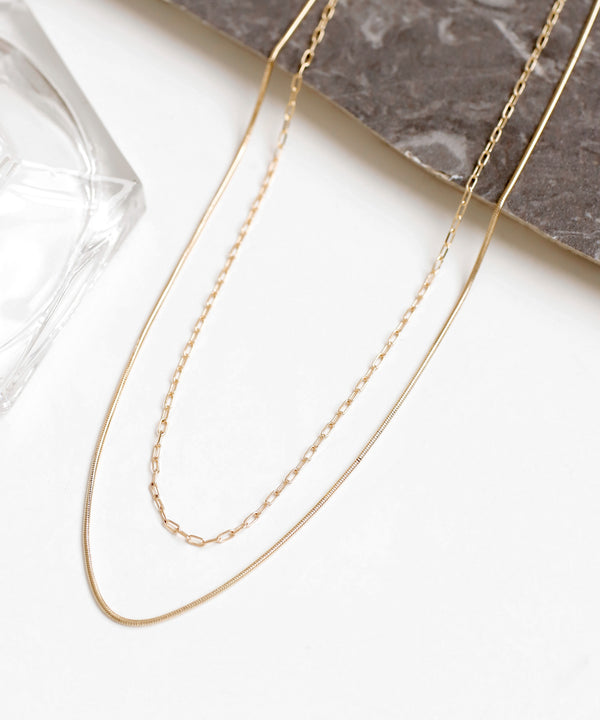 ダブルチェーンネックレス