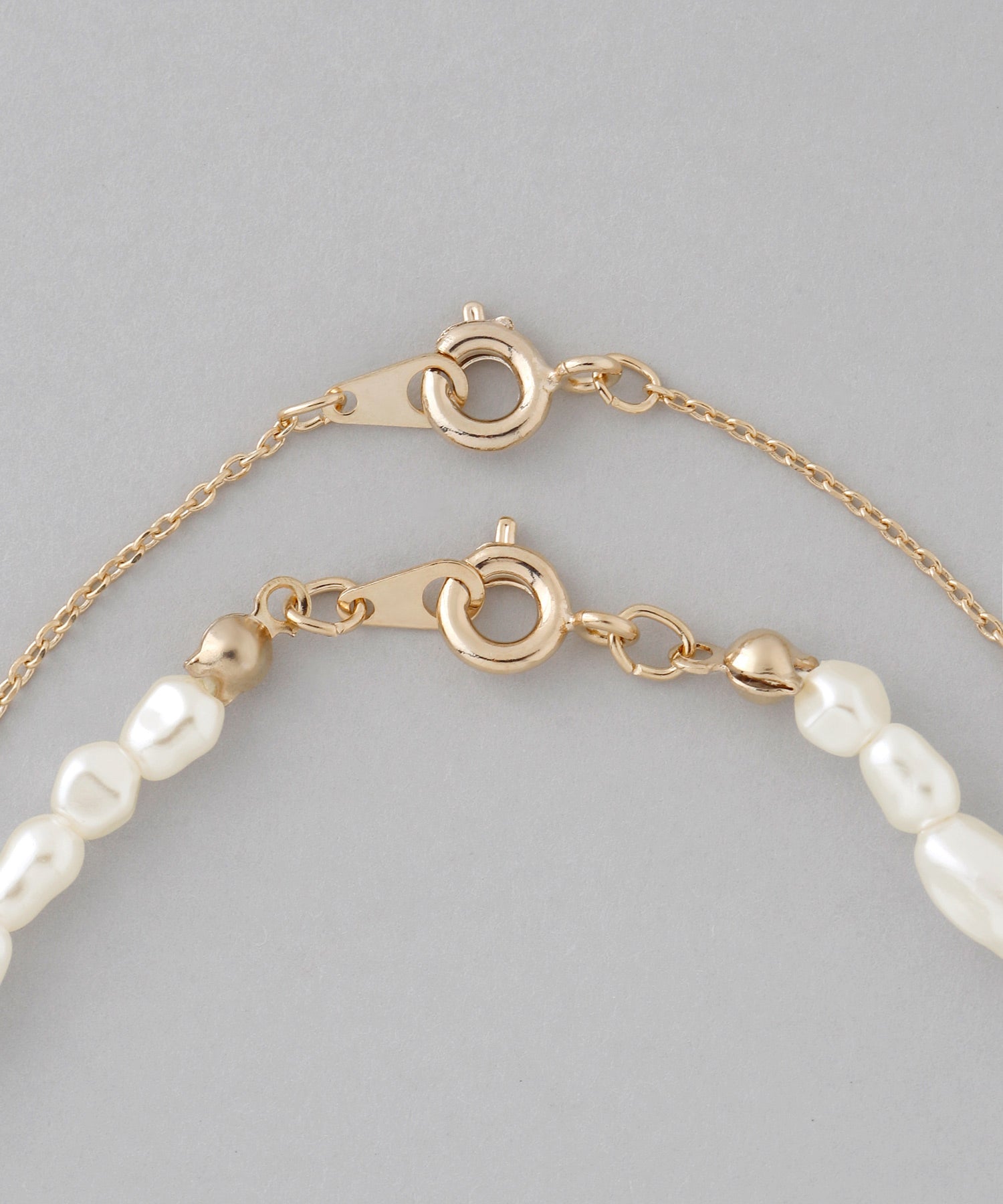 ANEMONE】バロック風パール×コインネックレス[2本セット]｜SANPO