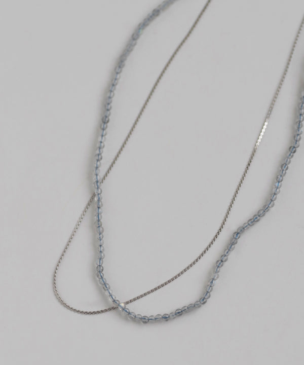 Natural Stone 2-Way Necklace [Stainless Steel] [Sheerchic]
