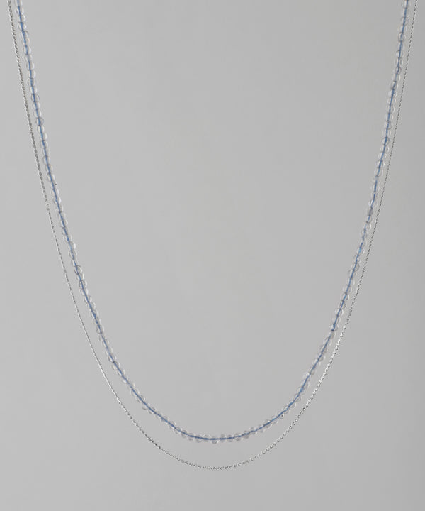 Natural Stone 2-Way Necklace [Stainless Steel] [Sheerchic]