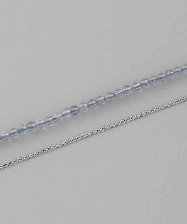 Natural Stone 2-Way Necklace [Stainless Steel] [Sheerchic]