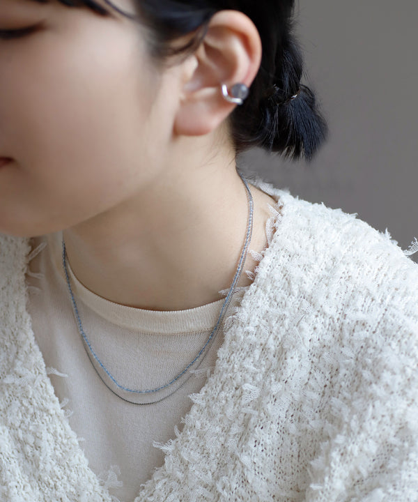 Natural Stone 2-Way Necklace [Stainless Steel] [Sheerchic]