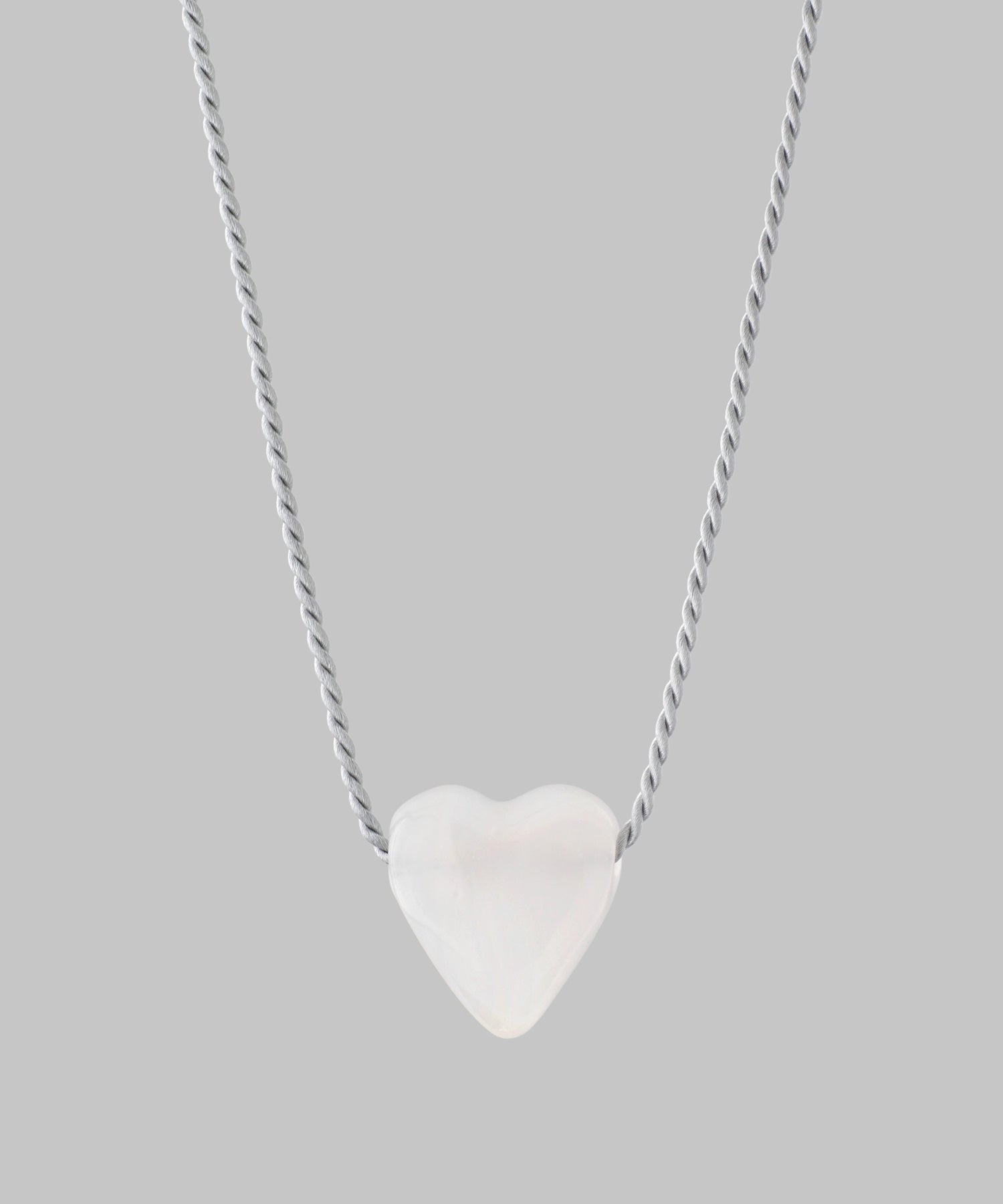 ANEMONE】ボリュームハートガラスネックレス｜アネモネ・シエナロゼ