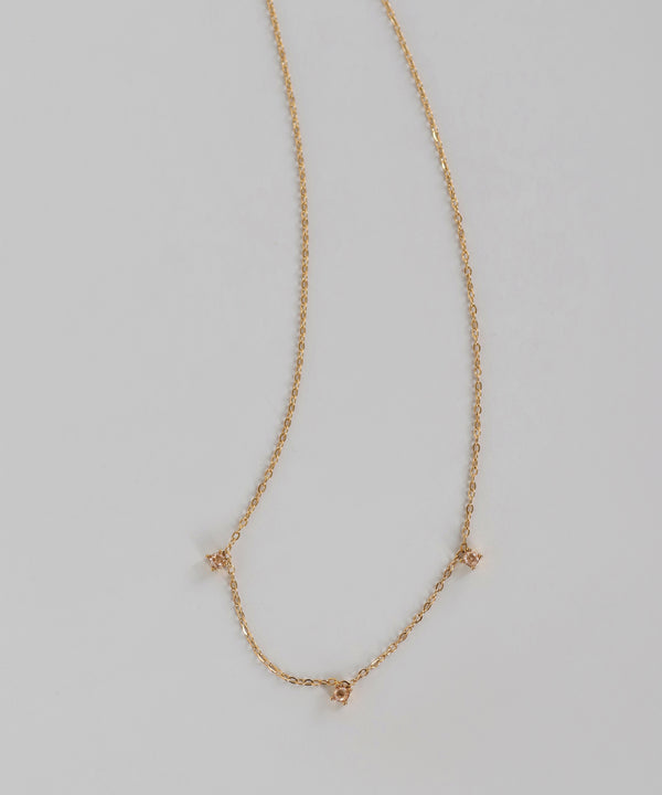 ビジューネックレス[ステンレス][Sheerchic]