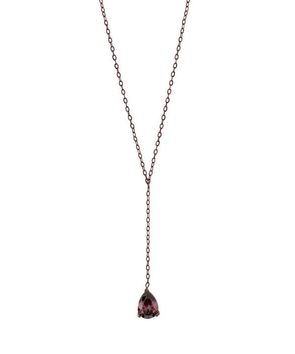 ドロップビジューY字ネックレス[ステンレス][Sheerchic]