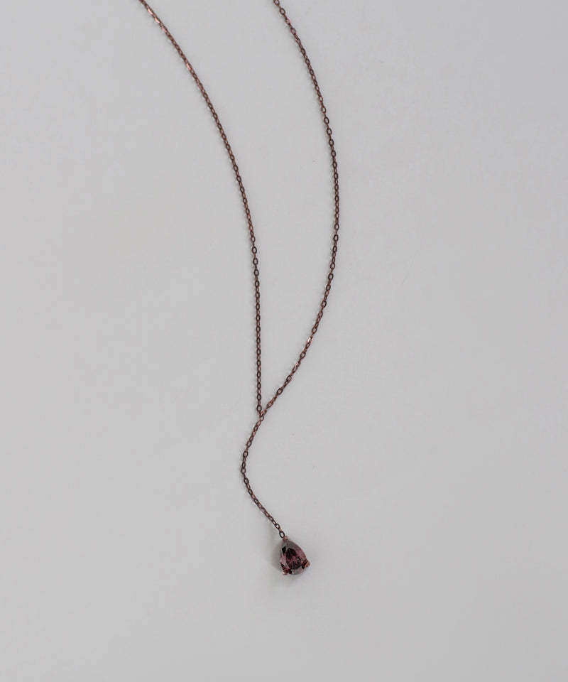 ドロップビジューY字ネックレス[ステンレス][Sheerchic]