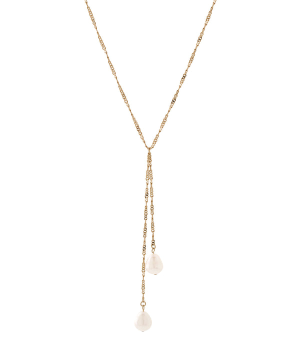 淡水パールY字ネックレス[Sheerchic]