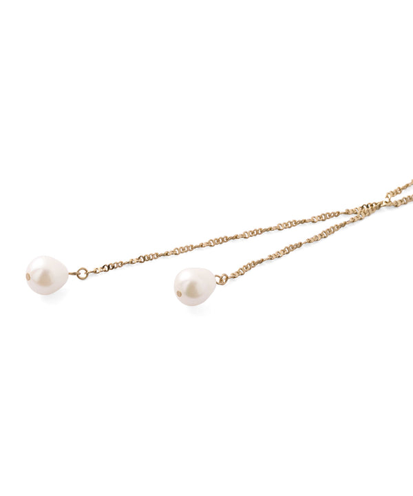 淡水パールY字ネックレス[Sheerchic]