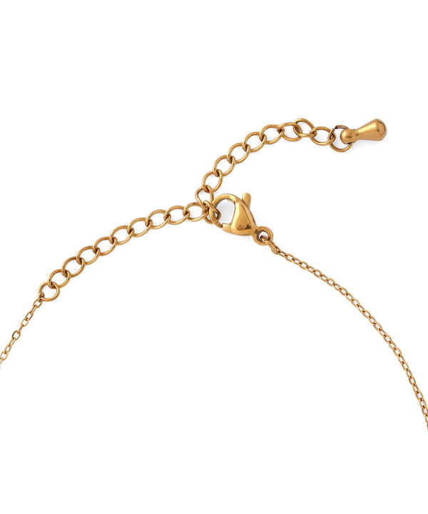 【ステンレス】スクエアビジューネックレス