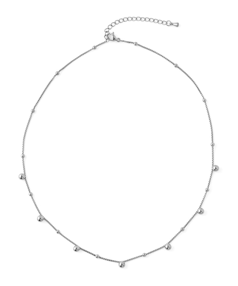 【ステンレス】スフィアステーションネックレス