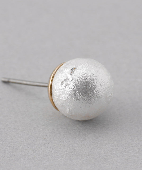 Wood Pearl Earrings [S]
