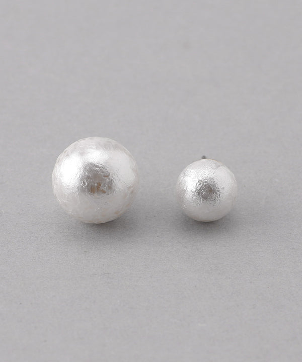 Wood Pearl Earrings [S]