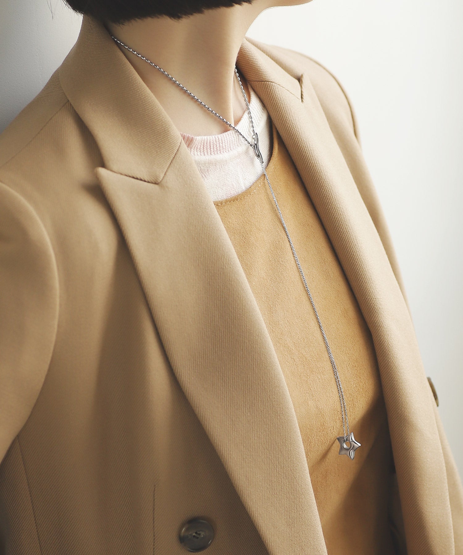 276　アネモネ ANEMONE】【ステンレス】スターマルチWAYネックレス｜アネモネ