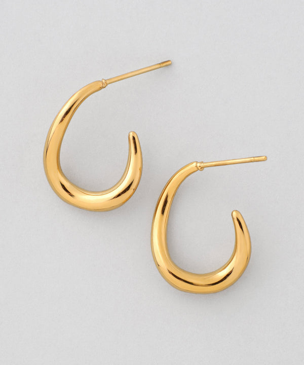 ニュアンスフープピアス[ステンレス][Basic]